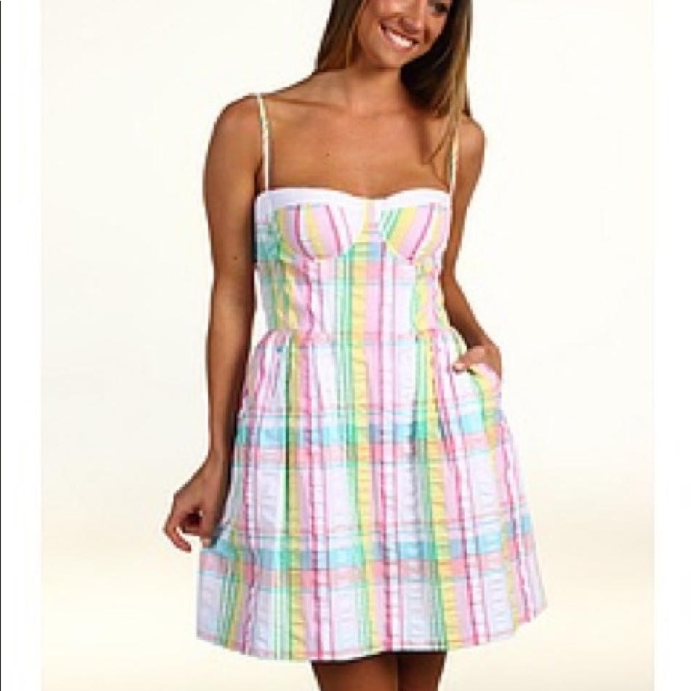 NWT Lilly Pulitzer Georgie Dress in Summer Plaid