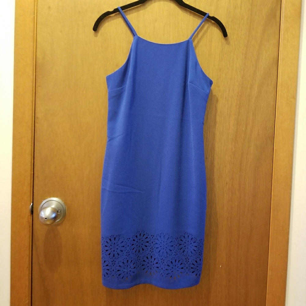 Blue Laser Cut Dress from Banana Republic