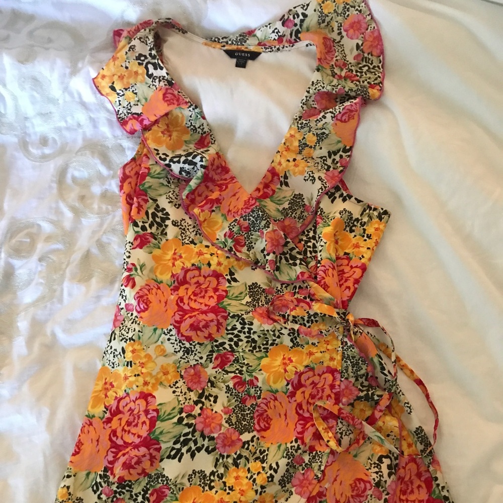 Wraparound short romper