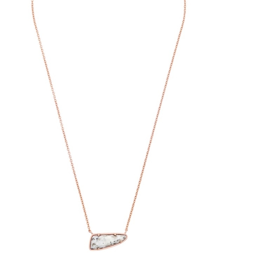 Kendra Scott Etta Necklace In Gray Granite