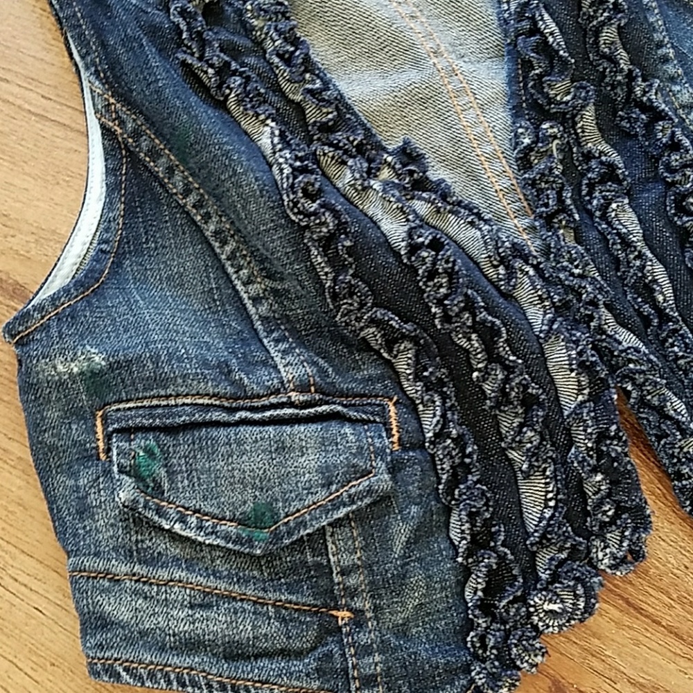 Current/ Elliot The Ruffle Vest / Inky - Picture 3 of 7