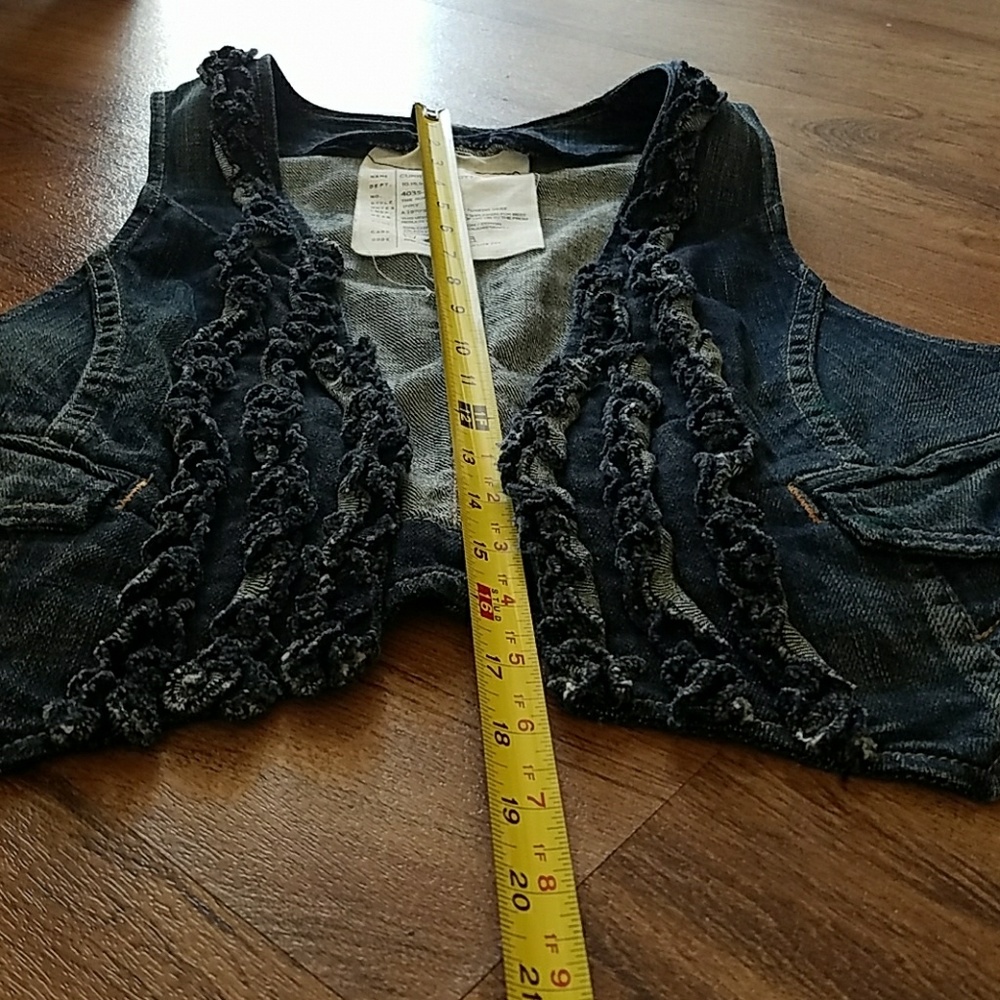 Current/ Elliot The Ruffle Vest / Inky - Picture 6 of 7