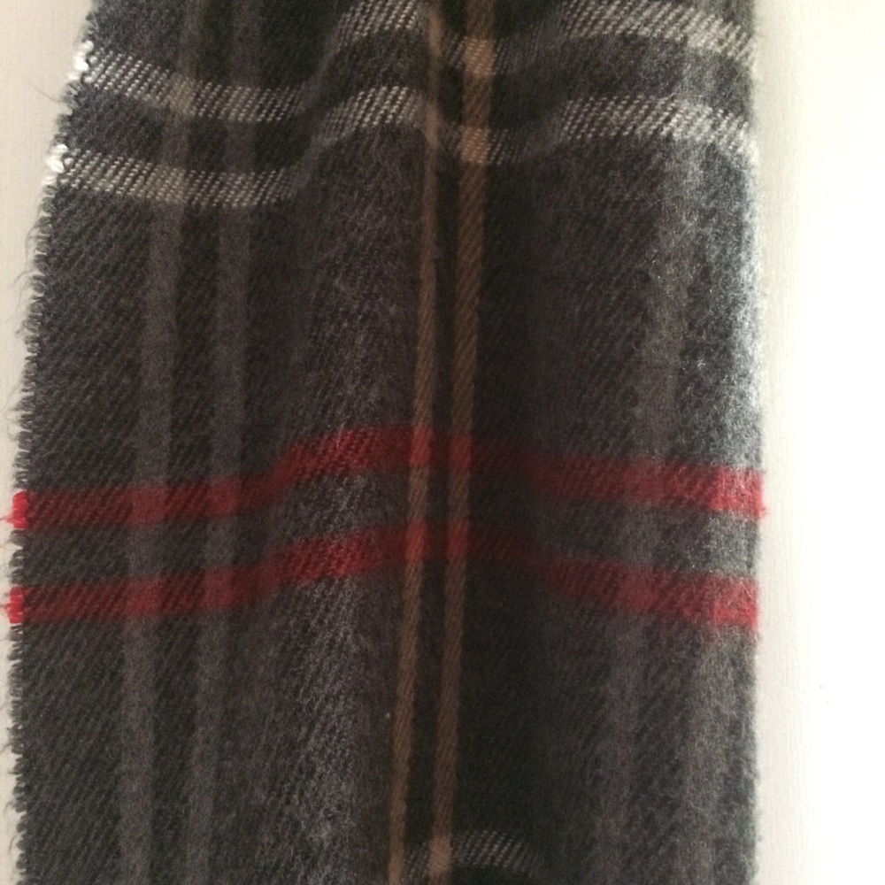 Plaid winter scarf
