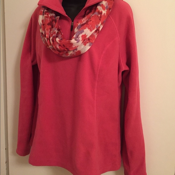 Hold - Lands' End Pink Fleece Pull-Over - NWOT - Picture 2 of 4