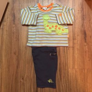 Striped Dinosaur Set