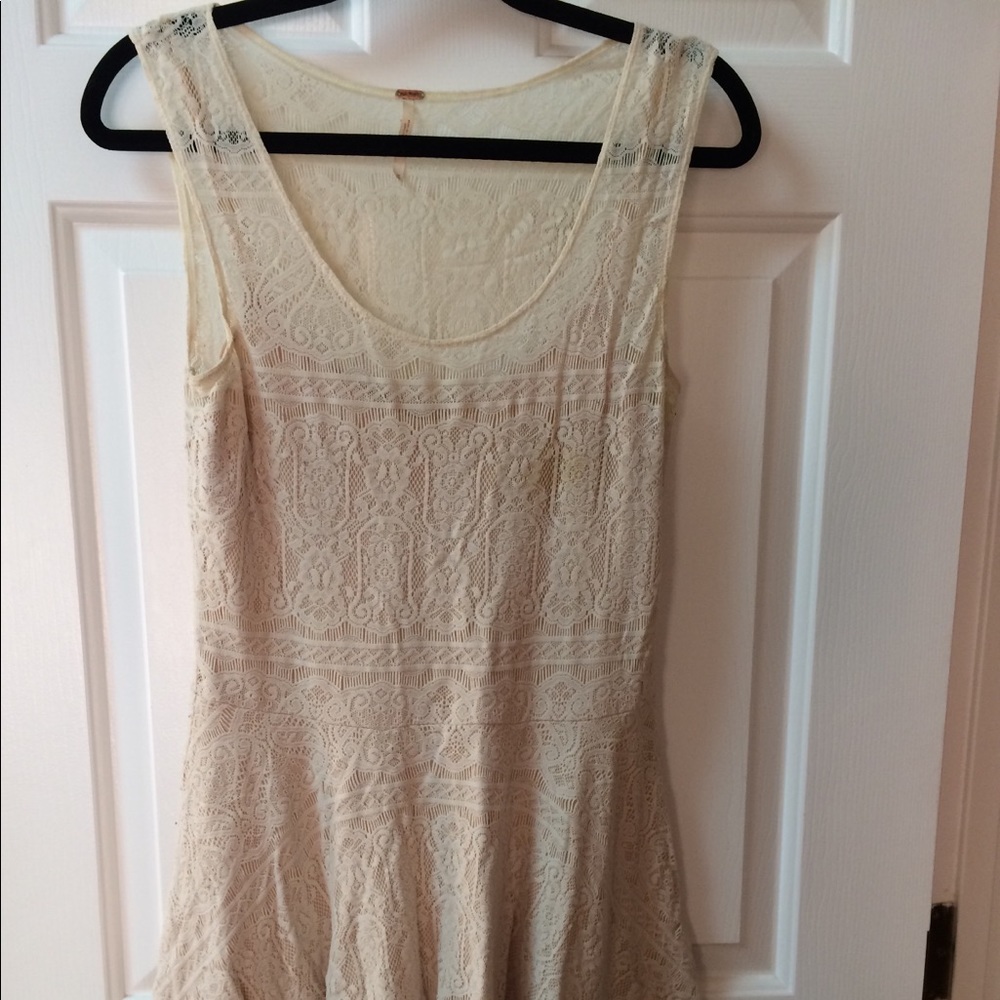 Lacey white party dress