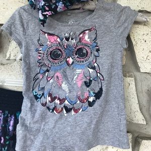 Justice skirt shirt scarf set