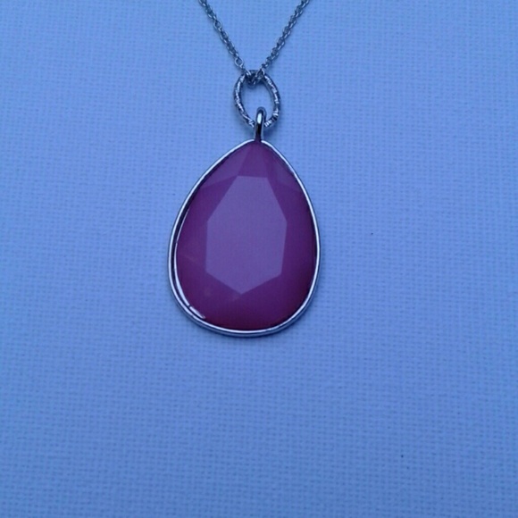 3 Layer Necklace with Pink Gem - Picture 3 of 4