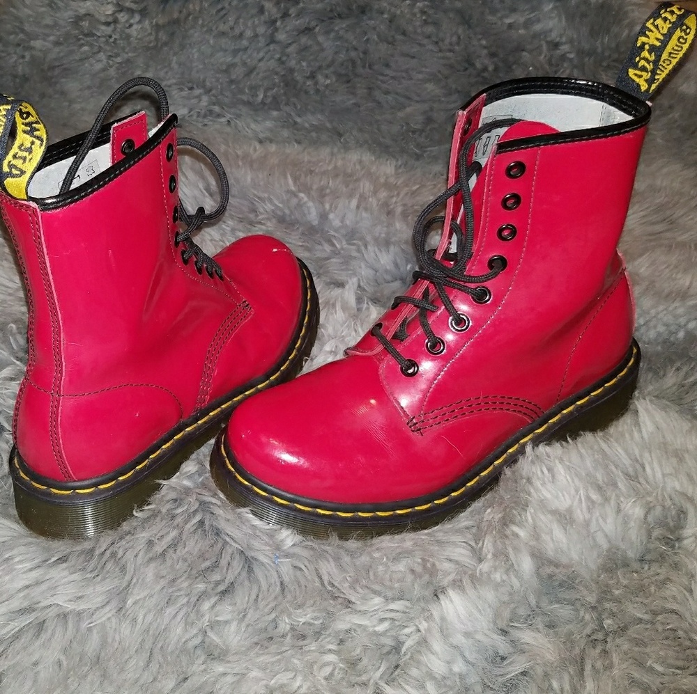 Patent Leather Doc Dr. Martens 1460  Boots