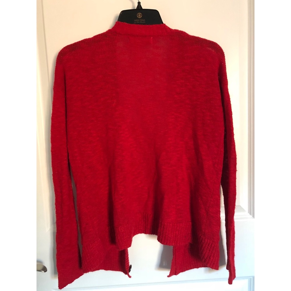 A&F Red Button Up Cardigan ❤️ - Picture 3 of 5