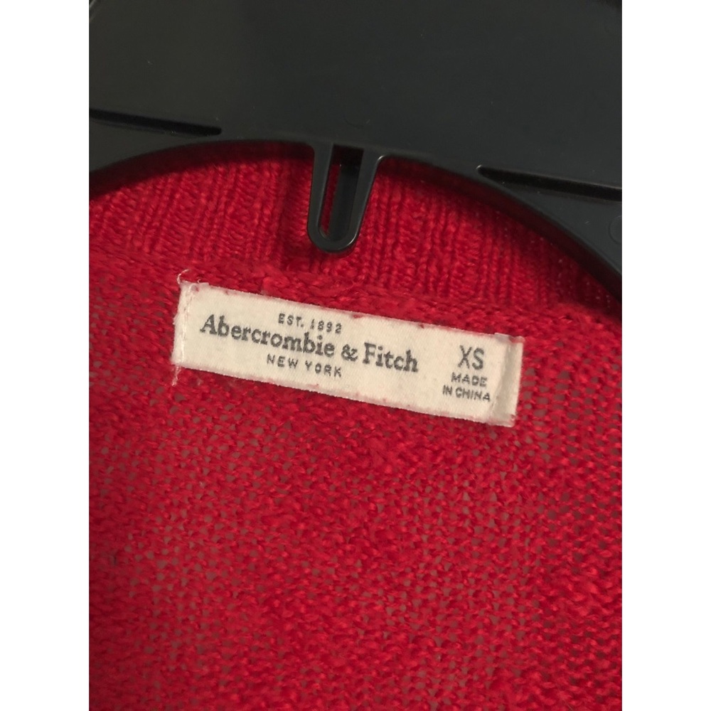 A&F Red Button Up Cardigan ❤️ - Picture 4 of 5