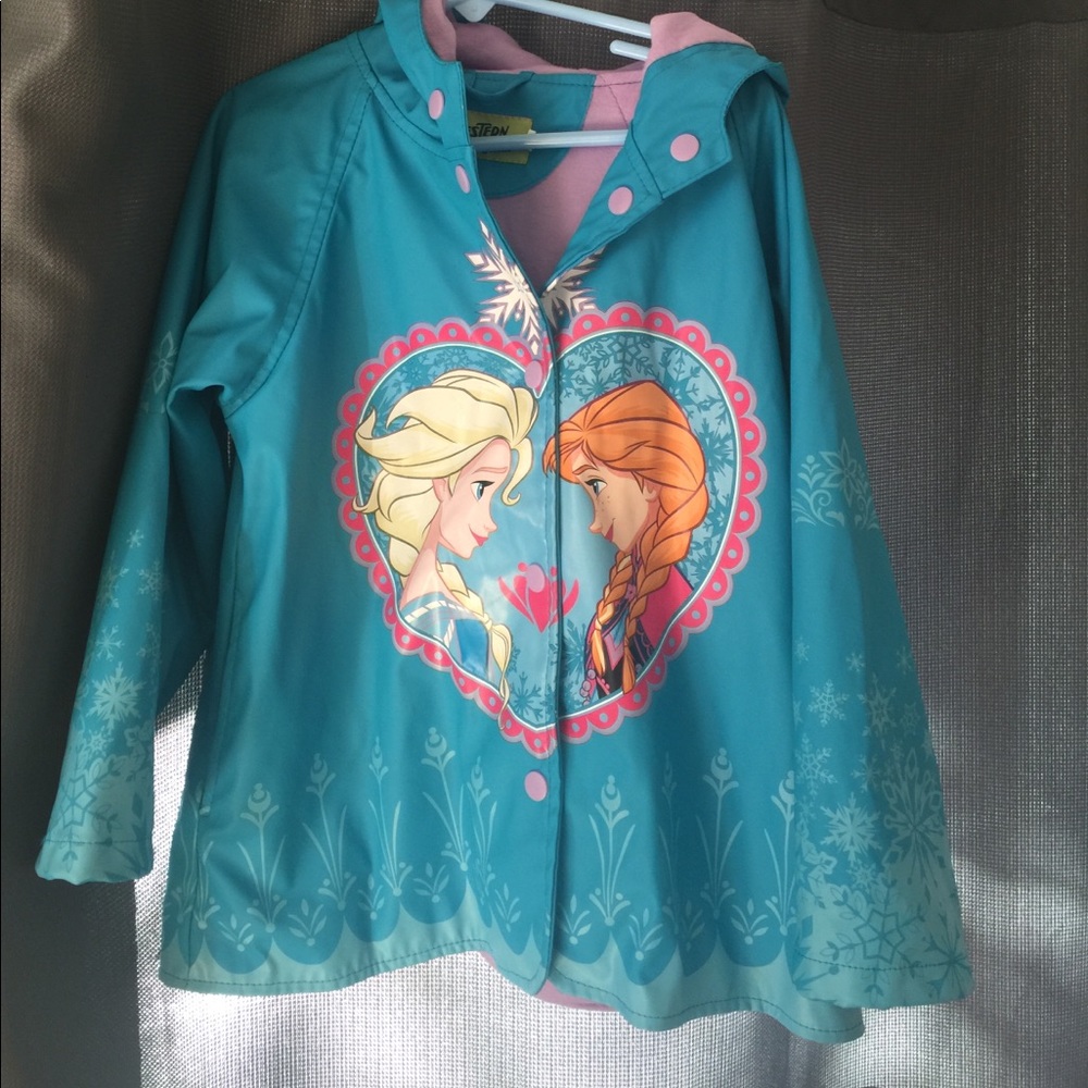 Western Chief Girls Frozen Raincoat, Blue, size 5