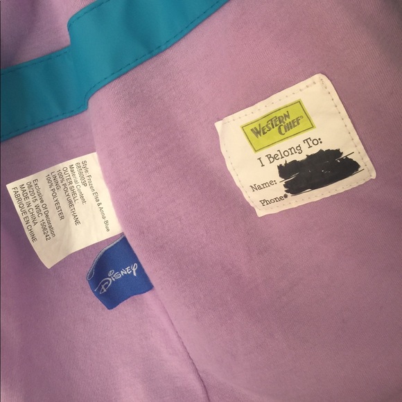 Western Chief Girls Frozen Raincoat, Blue, size 5 - Picture 7 of 7