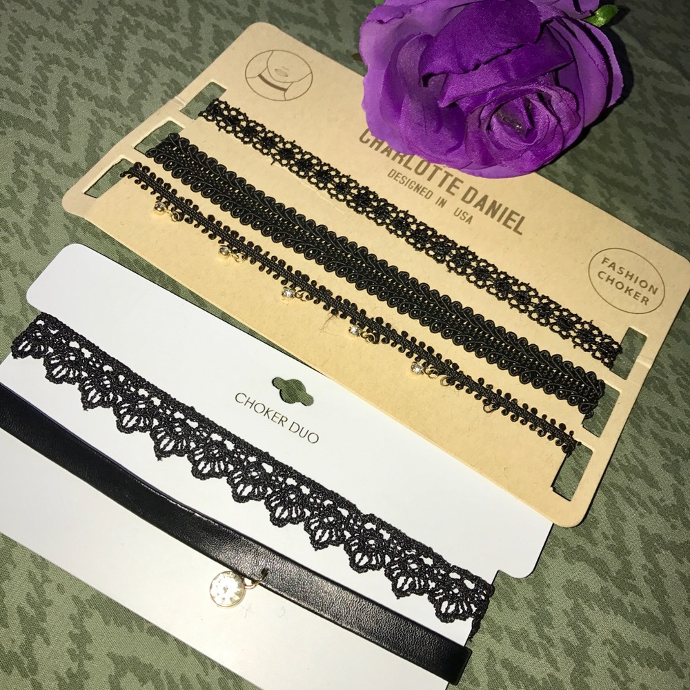 Beautiful Black Chokers (Brand New)
