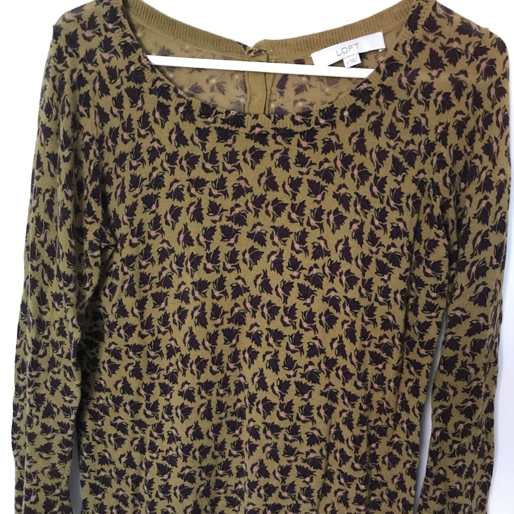 Green LOFT sweater, super comfy!