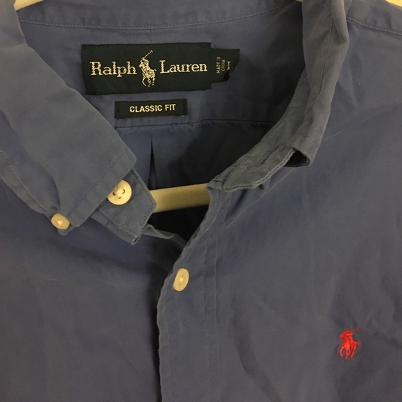 Blue Ralph Lauren Button Down - Picture 2 of 3