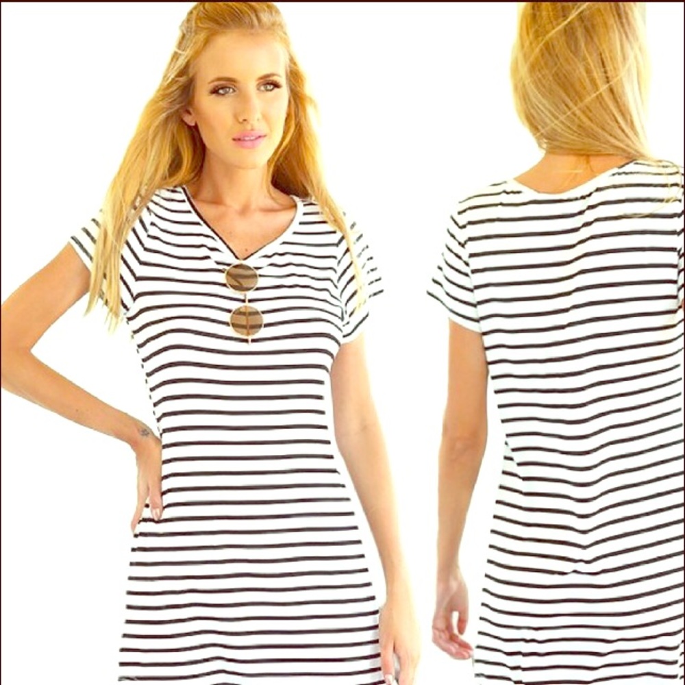 Stripped mini dress