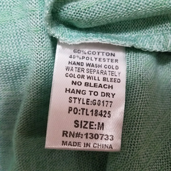 Umgee mint green sleeveless blouse with lace - Picture 8 of 8