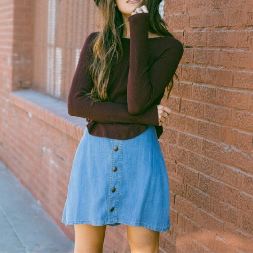 Light Denim Skirt NWOT