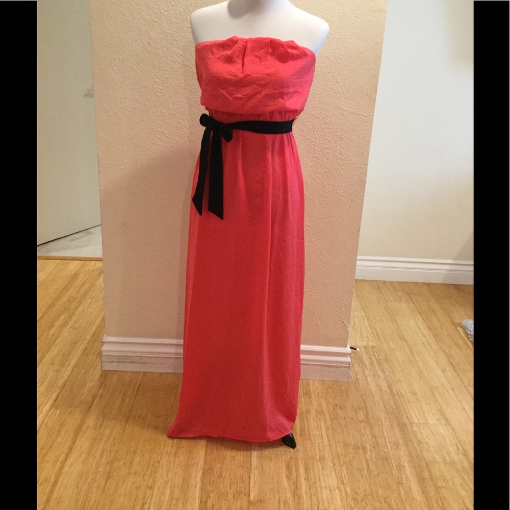 Derek Heart Coral Maxi Dress