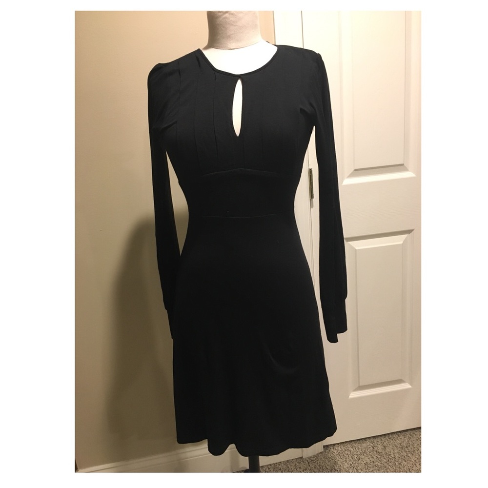 Free People Long Sleeve Black Dress