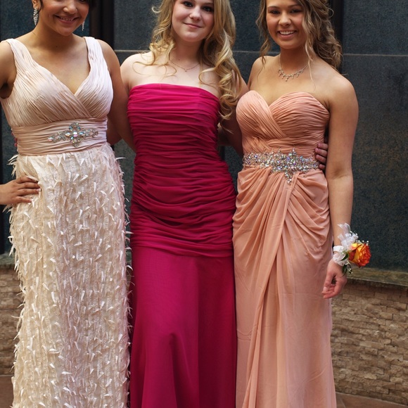 Bicici & Coty Peach Prom Dress - Gown - Picture 4 of 8