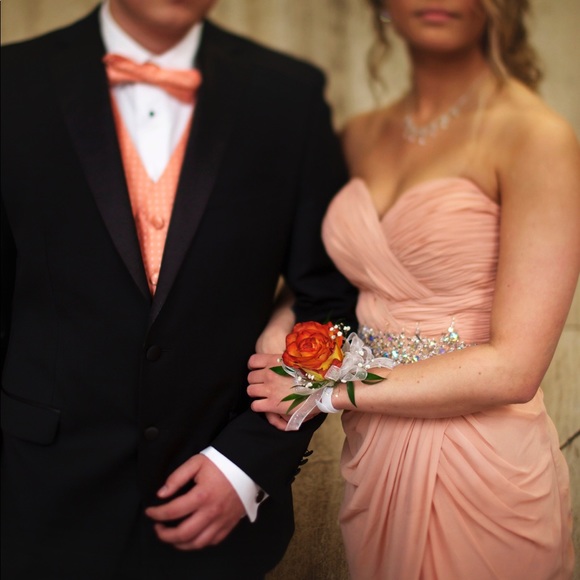 Bicici & Coty Peach Prom Dress - Gown - Picture 7 of 8