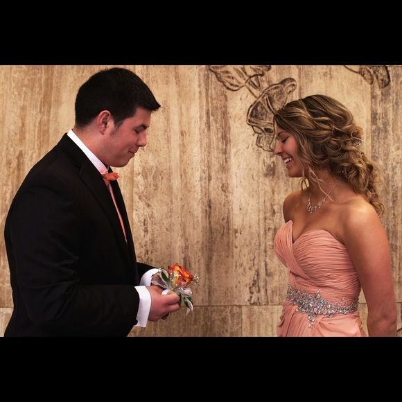 Bicici & Coty Peach Prom Dress - Gown - Picture 8 of 8