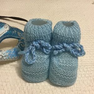 New handmade baby booties.