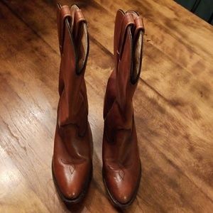 ❌Frye Brown Leather Cowboy Boots
