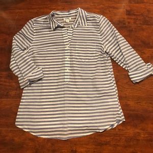 Old Navy | Blue & White Striped Blouse