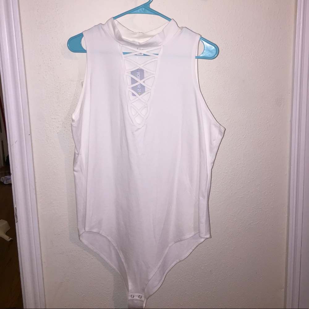 NWT white bodysuit