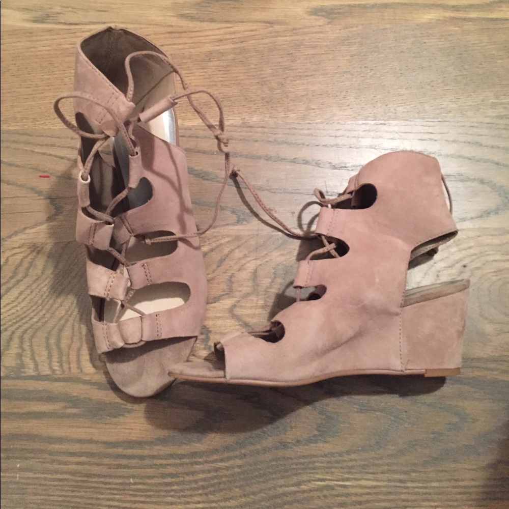 Dolce Vita Lace Up Wedge Sandals