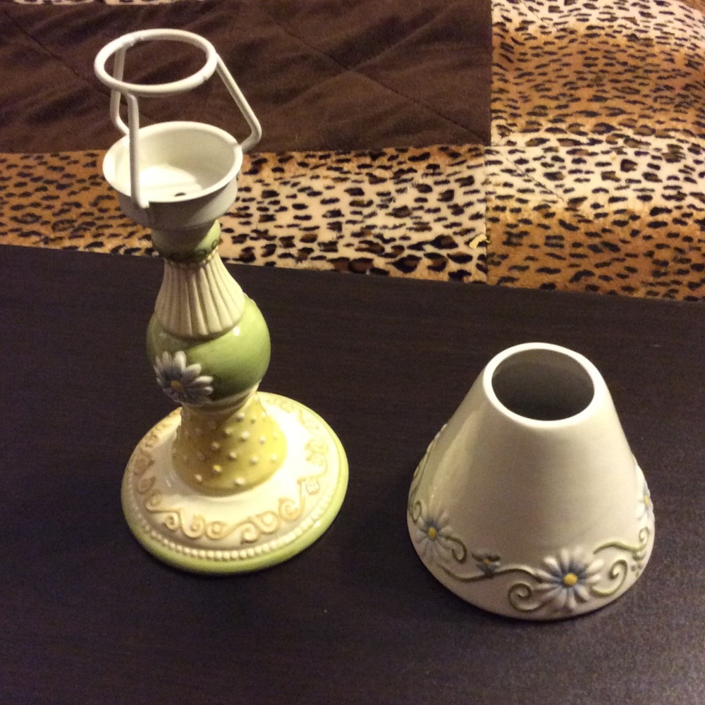 Tealight Ceramic 2 piece Lamp