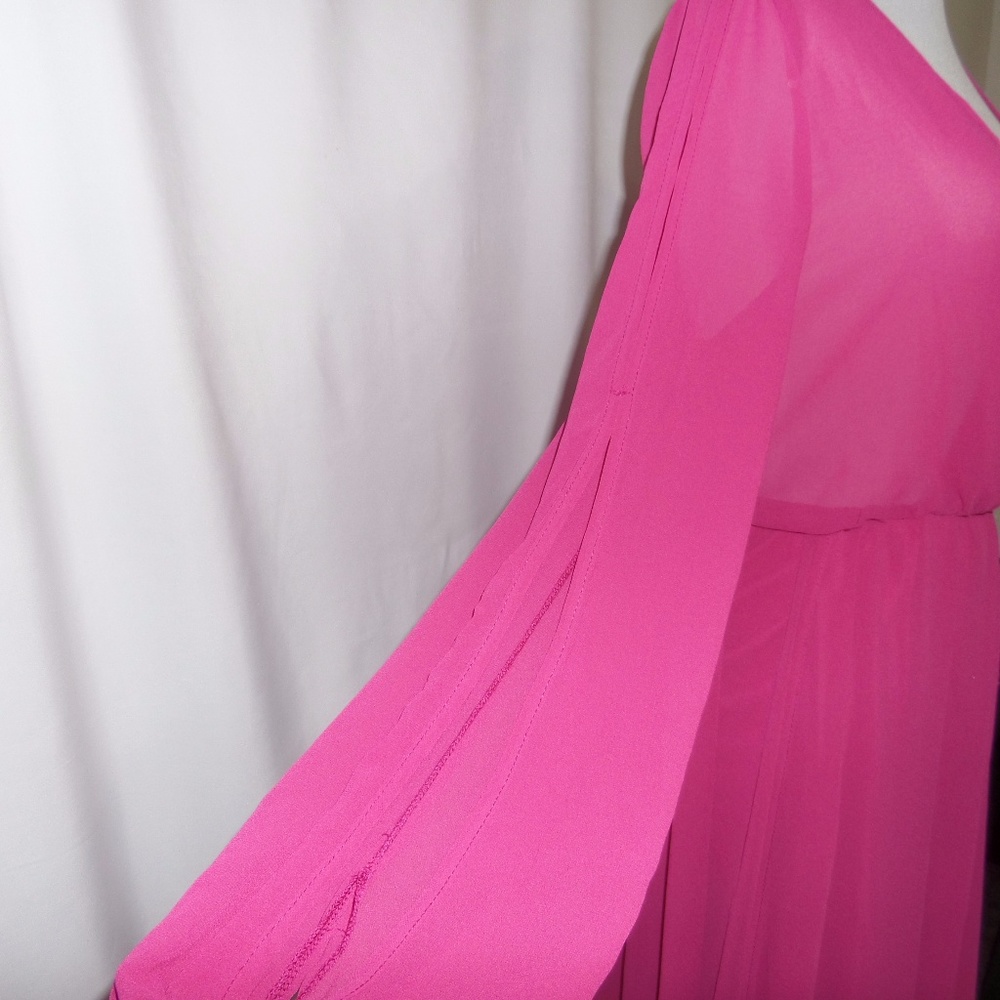 Long Pink Flowy Dress - Picture 4 of 7