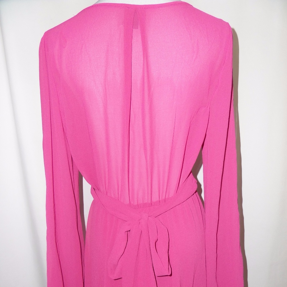 Long Pink Flowy Dress - Picture 7 of 7