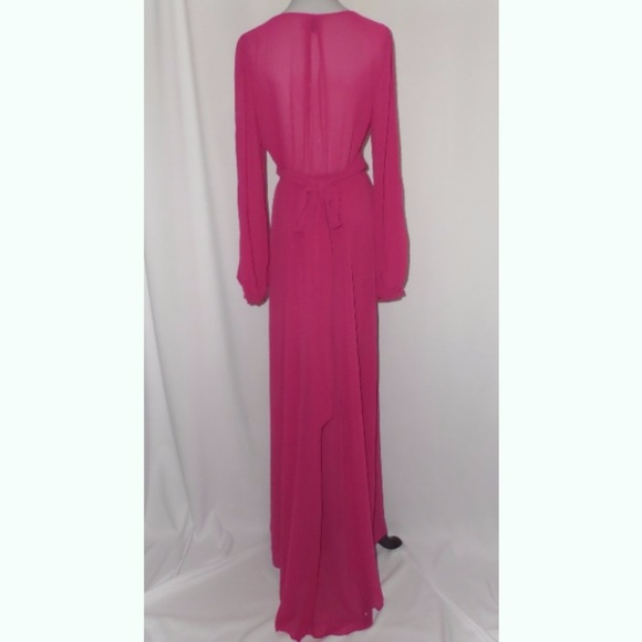 Long Pink Flowy Dress - Picture 6 of 7