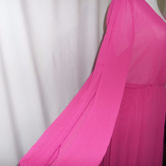 Long Pink Flowy Dress - Picture 4 of 7