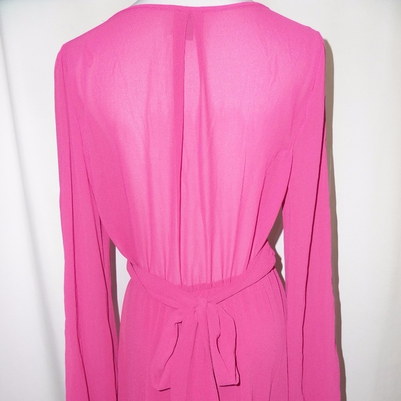 Long Pink Flowy Dress - Picture 7 of 7