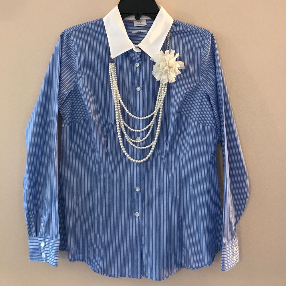VanHuesen Pin striped button down