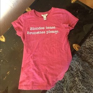 Abercrombie Blondes Tease Brunettes Please Tee