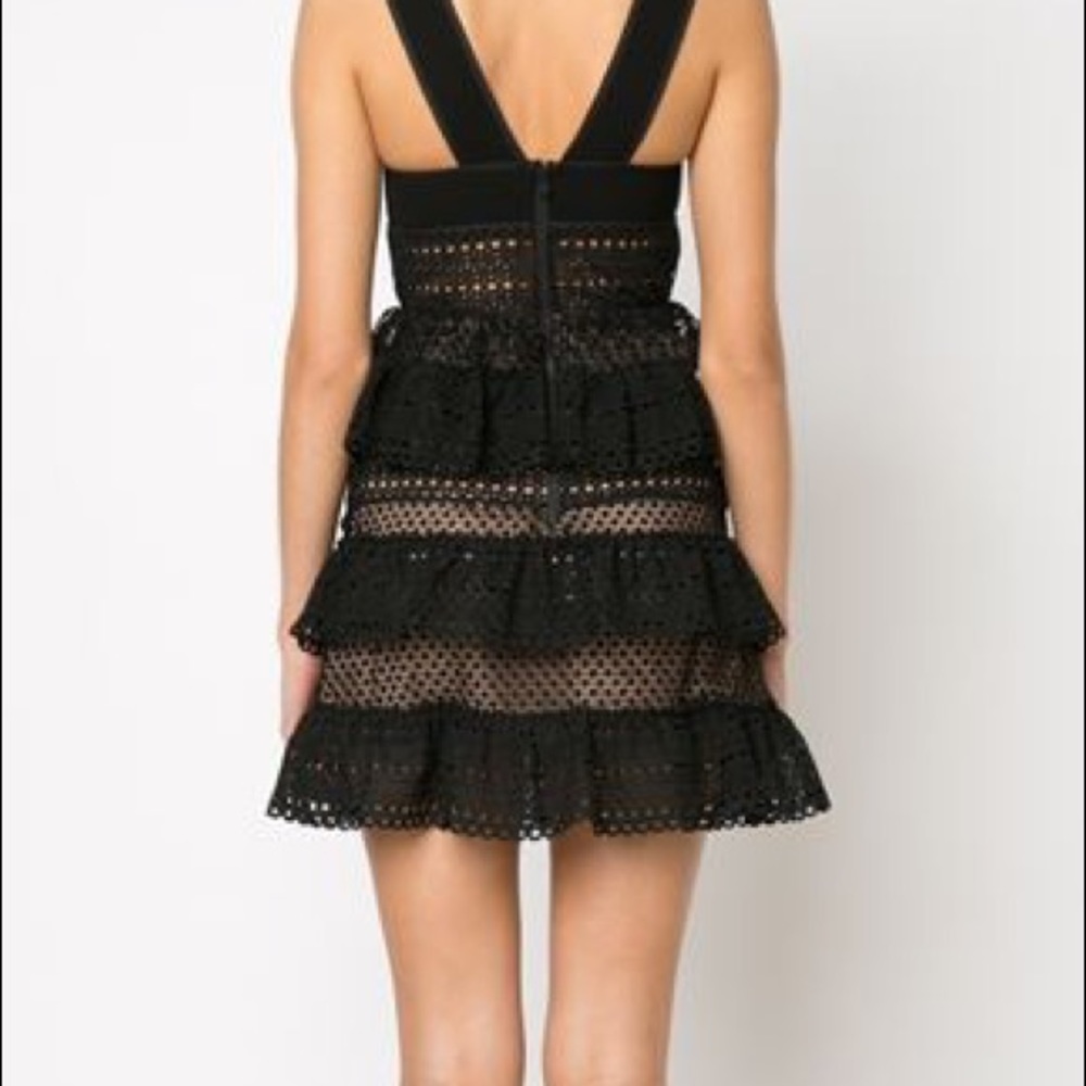 Self-Portrait Lace Up Dress