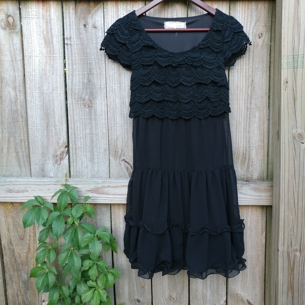 Anthropologie Boho Tiered Dress