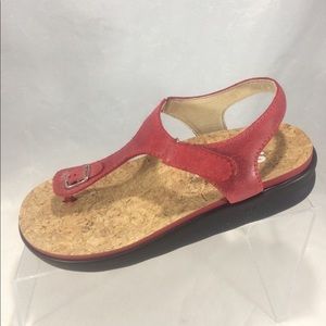 NEW SAS Marina womens cork red sandals! Size 6 W