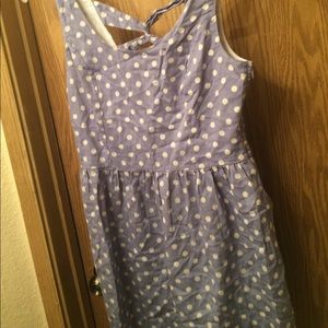 Denim Polka Dot Dress