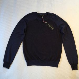 Brunella Gori Italian Merino Wool Two Tone Sweater