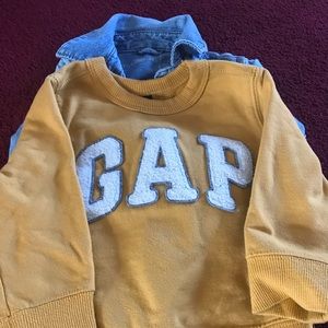 Gap mustard color sweatshirt toddler boy