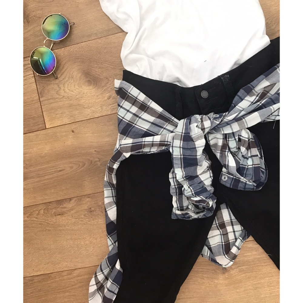 Ambiance Apparel Flannel Long Sleeve Button Down