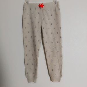 ❤Forever 21 Girls Cream Orange Anchor Sweatpants❤