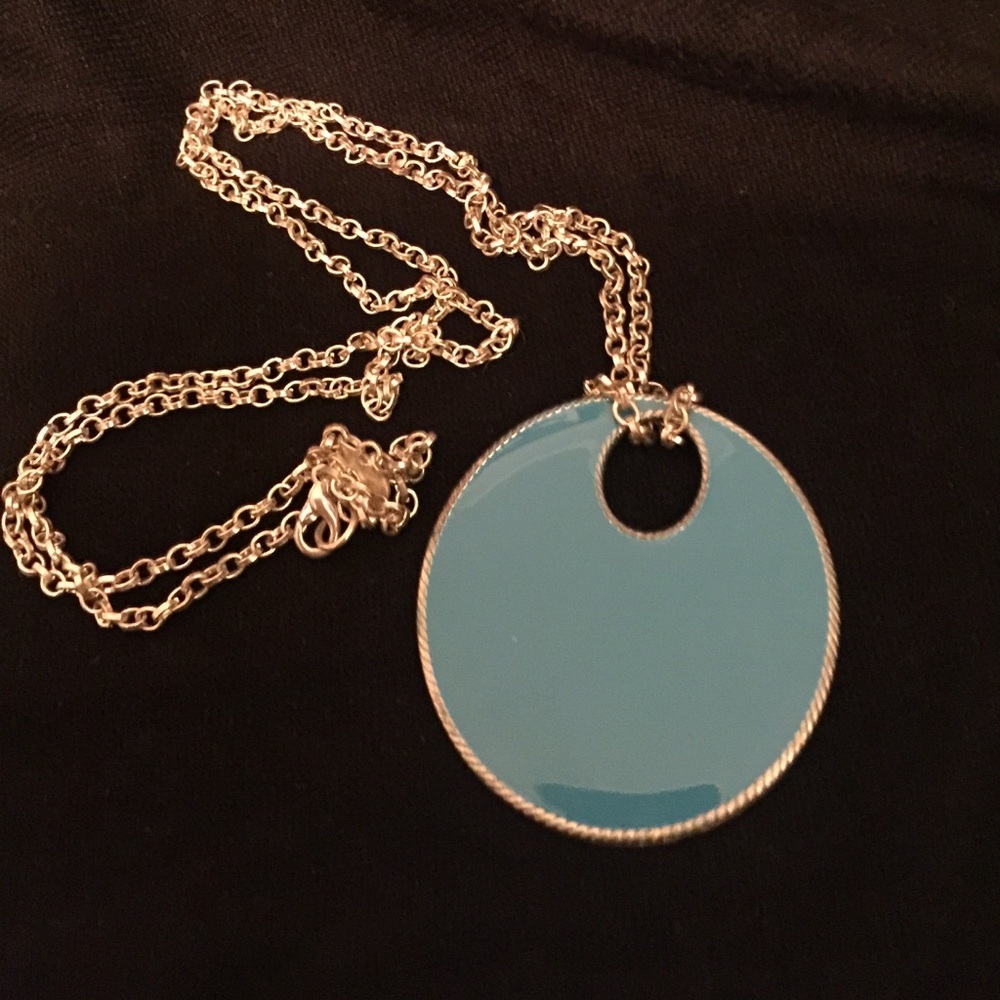 Blue and silver necklace